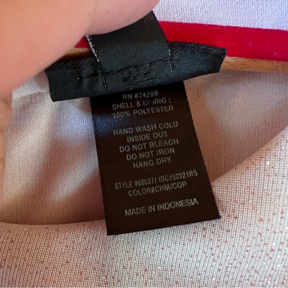 Blush Bridesmaid Dress Long with Keyhole back - Picture 5 of 5